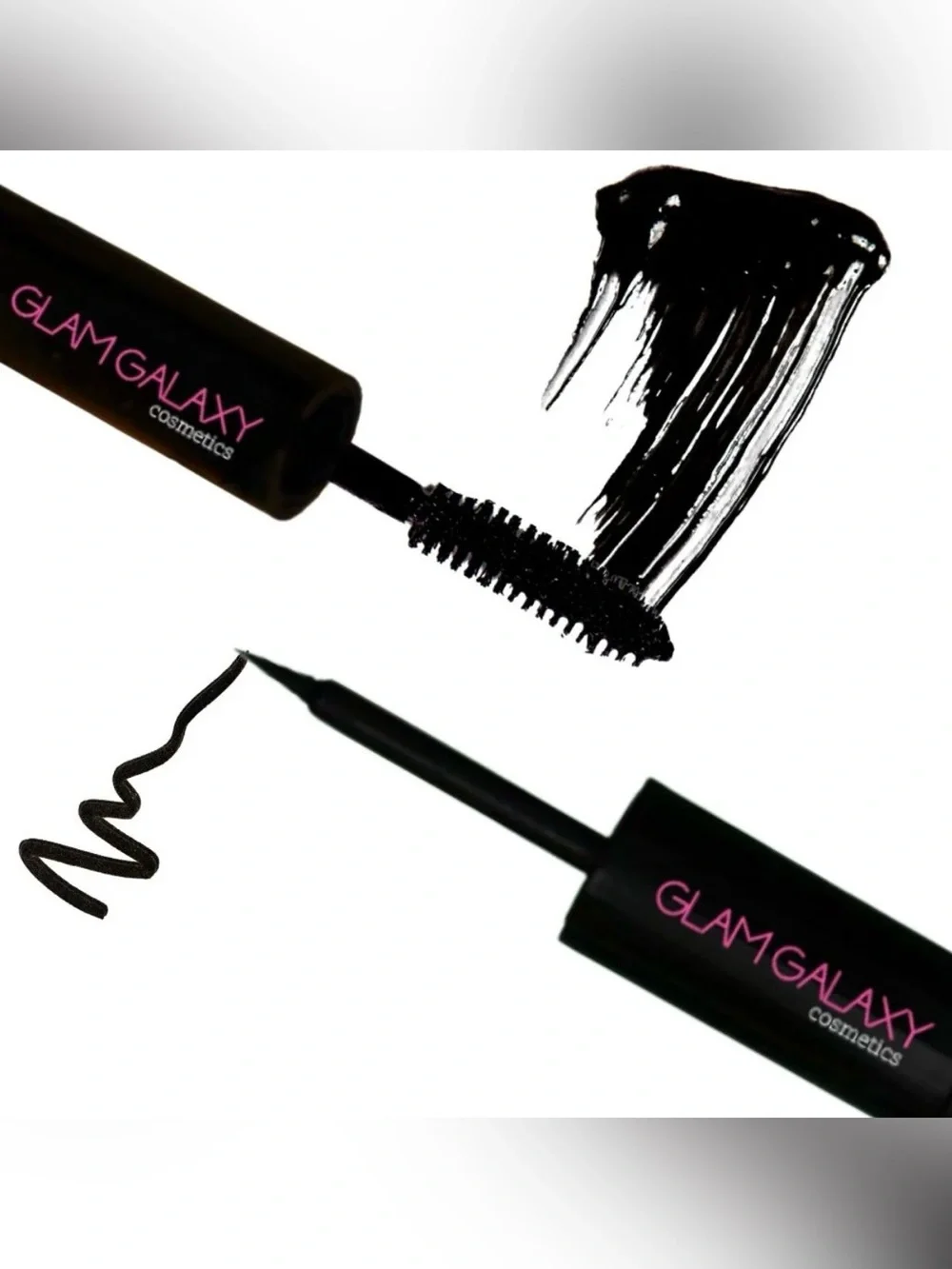GLAM GALAXY COSMETICS 2-in-1 Eyeliner Mascara Duo in Black 3g/2g BRAND NEW